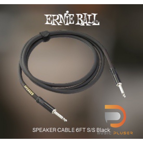 ERNIE BALL SPEAKER CABLE 6FT S/S Black